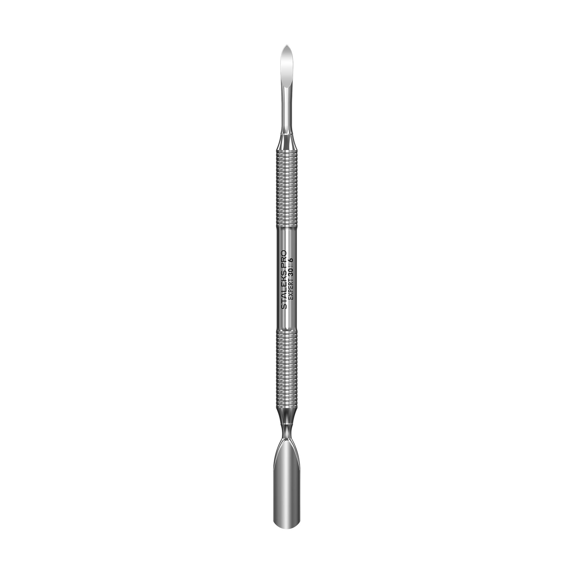 Лопатка манікюрна Staleks PRO Expert 30 Type 6 пушер округлий широкий + піка (PE-30/6)