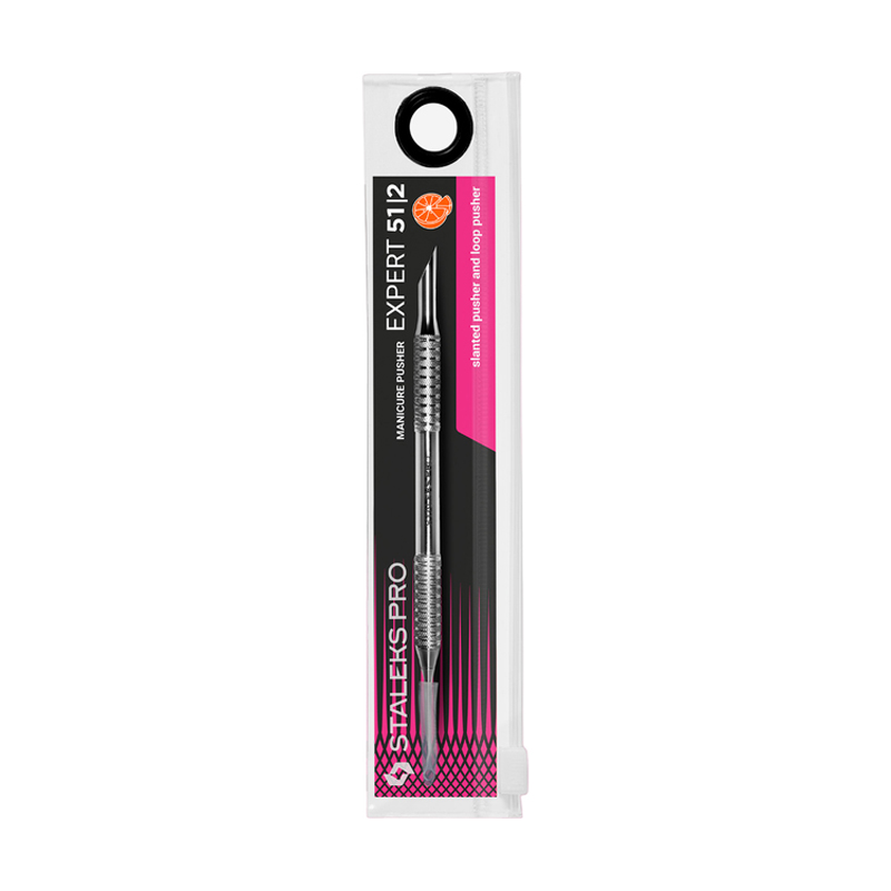 Лопатка манікюрна Staleks PRO Expert 51 Type 2, пушер плоский прямий + кільце
